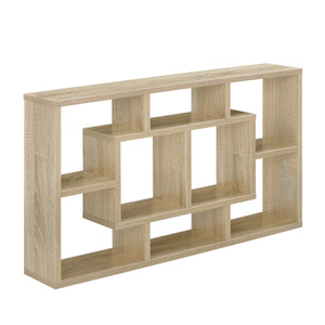 Vægmonteret hylde Saputit 85 x 47,5 x 16 cm væghylde i egetræs-look en.casa - premiumXL