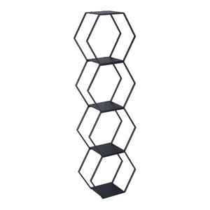 Juego de 2/3/4 estantes Tand metal 32x37x19cm - Negro [en.casa]