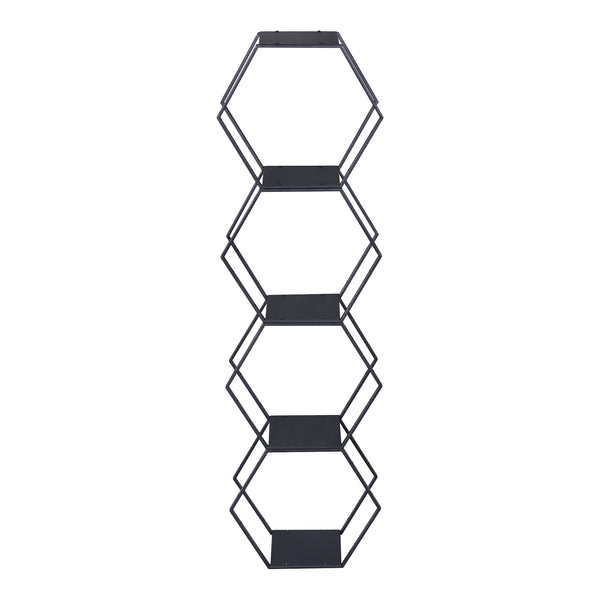 Juego de 2/3/4 estantes Tand metal 32x37x19cm - Negro [en.casa]