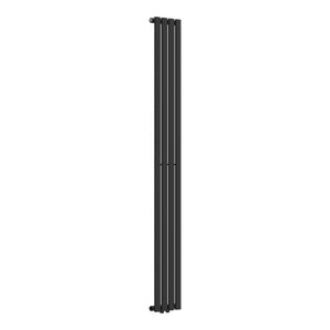 Design rørformet radiator Nore Black 180x24cm Enkeltlag 484W [neu.haus].