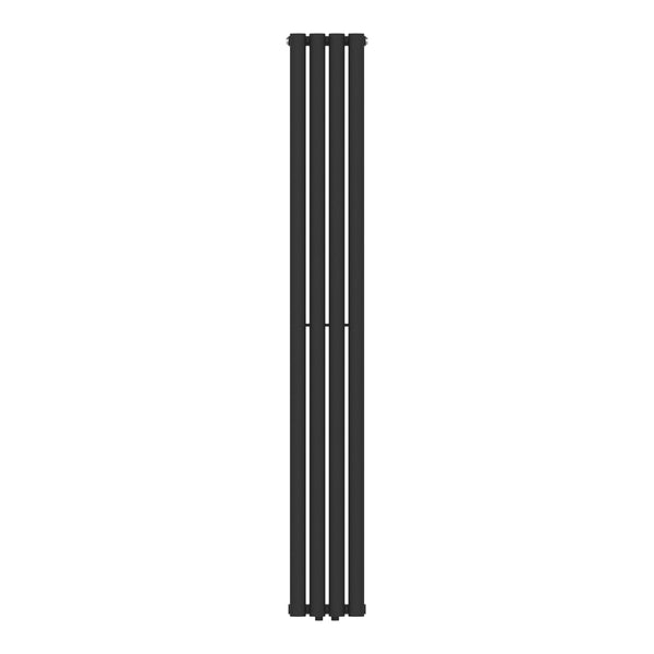 Design rørformet radiator Nore Black 180x24cm Enkeltlag 484W [neu.haus].