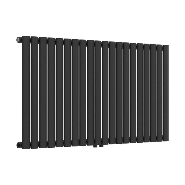 Design rørformet radiator Nore Black 60x120cm Enkeltlag 857W [neu.haus].