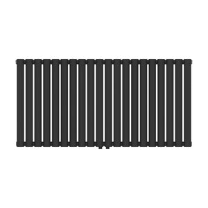 Design rørformet radiator Nore Black 60x120cm Enkeltlag 857W [neu.haus].