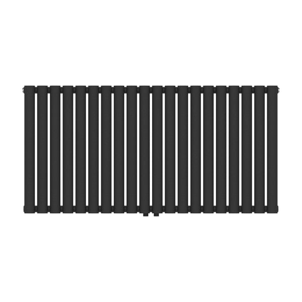 Design rørformet radiator Nore Black 60x120cm Enkeltlag 857W [neu.haus].