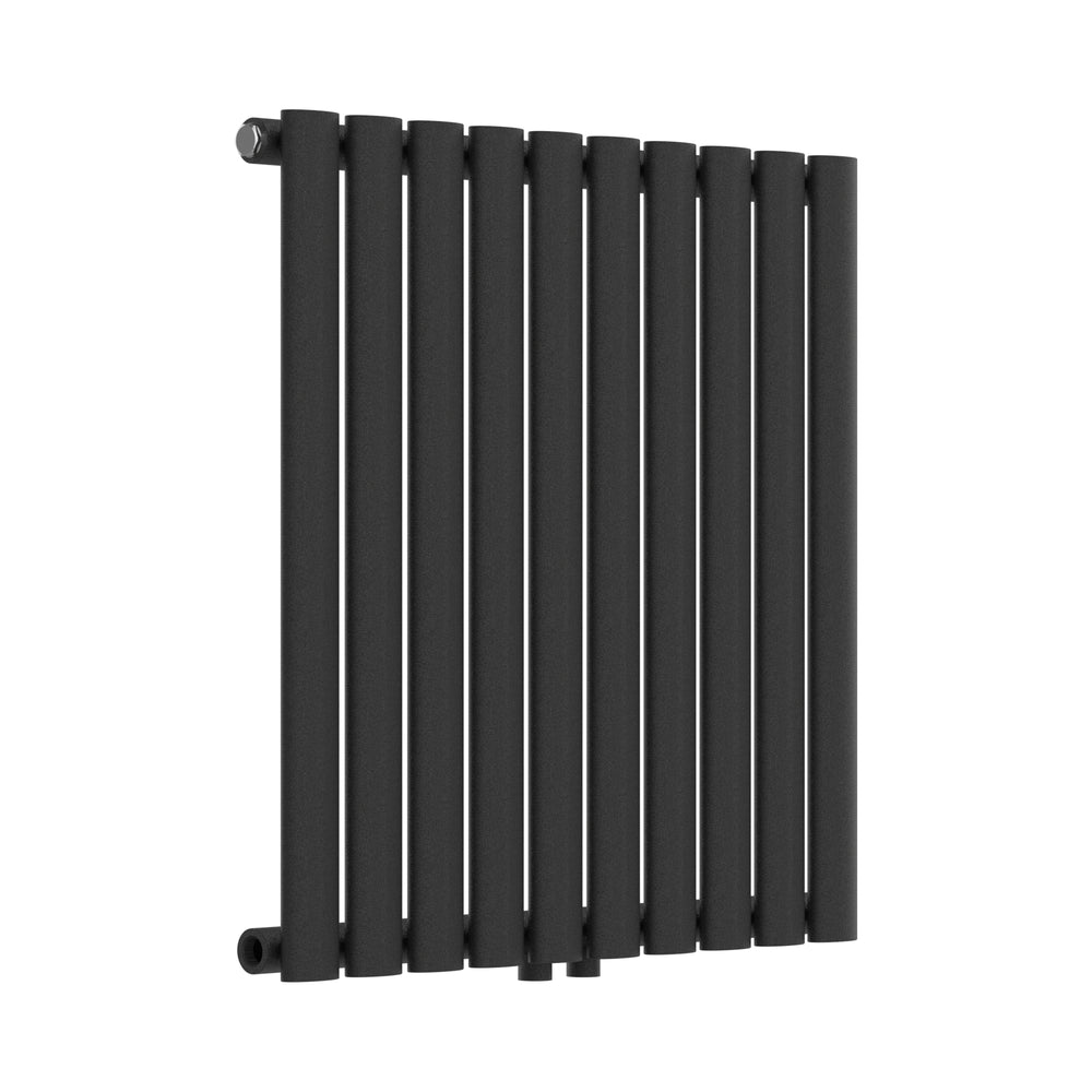 Design rørformet radiator Nore Black 60x60cm Enkeltlag 449W [neu.haus].