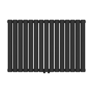 Design rørformet radiator Nore sort 60x90cm dobbeltlag 1180W [neu.haus].