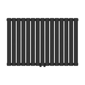 Design rørformet radiator Nore Black 60x90cm Enkeltlag 653W [neu.haus].