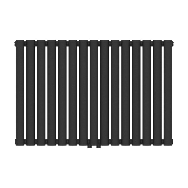 Design rørformet radiator Nore Black 60x90cm Enkeltlag 653W [neu.haus].