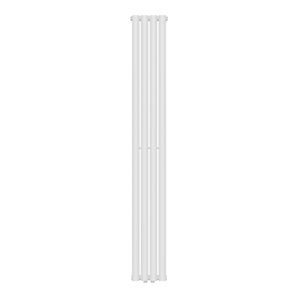 Design rørformet radiator Nore Hvid 180x24cm Enkeltlag 484W [neu.haus].