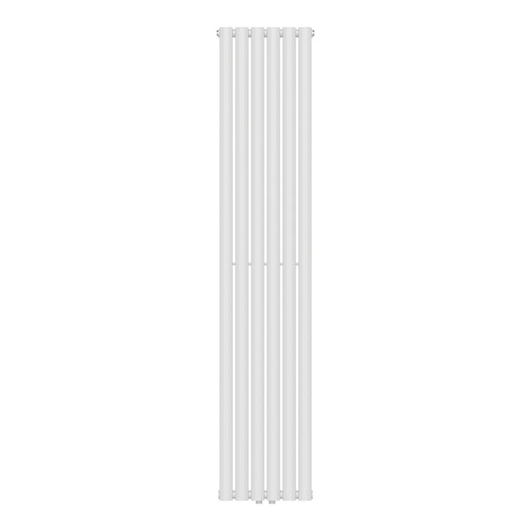 Design rørformet radiator Nore Hvid 180x36cm Enkeltlag 707W [neu.haus]