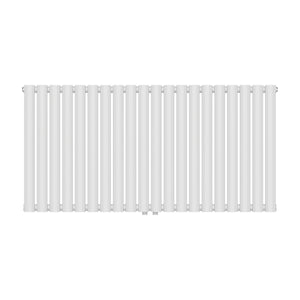 Design rørformet radiator Nore Hvid 60x120cm Enkeltlag 857W [neu.haus].