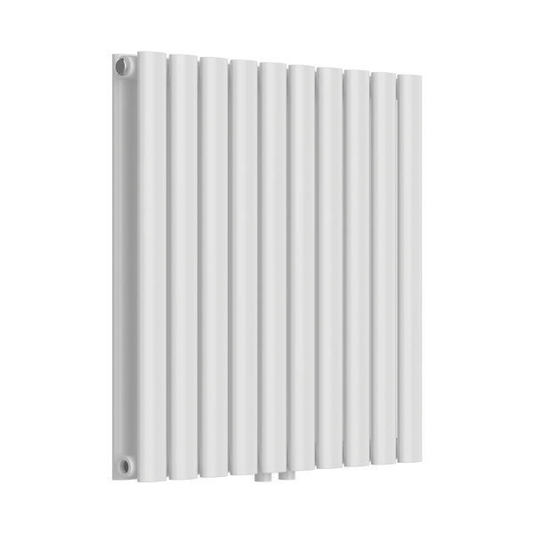 Design rørformet radiator Nore Hvid 60x60cm dobbeltlag 800W [neu.haus]