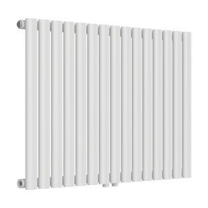 Design rørformet radiator Nore Hvid 60x90cm Enkeltlag 653W [neu.haus].