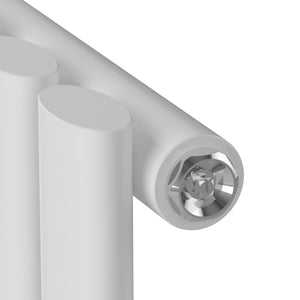 Design rørformet radiator Nore Hvid 60x90cm Enkeltlag 653W [neu.haus].