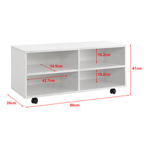 Mobilt lowboard Gränne 90x35x41cm forskellige farver farver [en.casa]