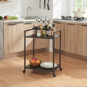 Serveringsvogn Lesja metal sort [en.casa].