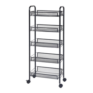 Trolley Tromsø sort i forskellige designs Versioner [en.casa]