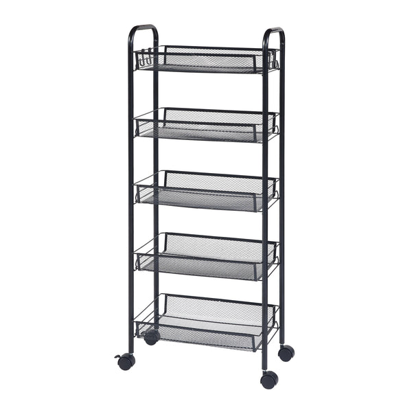 Trolley Tromsø sort i forskellige designs Versioner [en.casa]