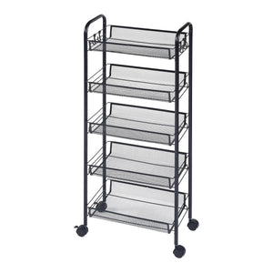 Trolley Tromsø sort i forskellige designs Versioner [en.casa]