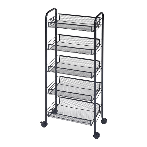 Trolley Tromsø sort i forskellige designs Versioner [en.casa]