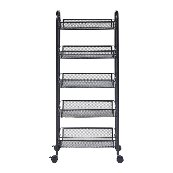 Trolley Tromsø sort i forskellige designs Versioner [en.casa]