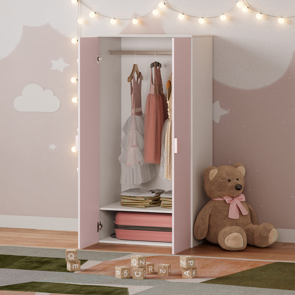 Børnegarderobe Sandnes 123x60x40 cm [en.casa]