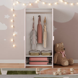 Børnegarderobe Sandnes 123x60x40 cm [en.casa]