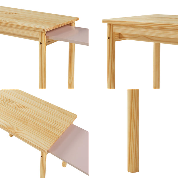 Børnebord Skellefteå 60x38x52 cm [en.casa]
