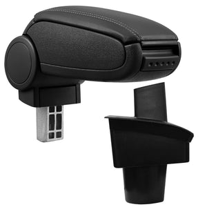 Midterarmlæn VW Passat B6 3C med opbevaringsrum i forskellige varianter Sort pro.tec - premiumXL