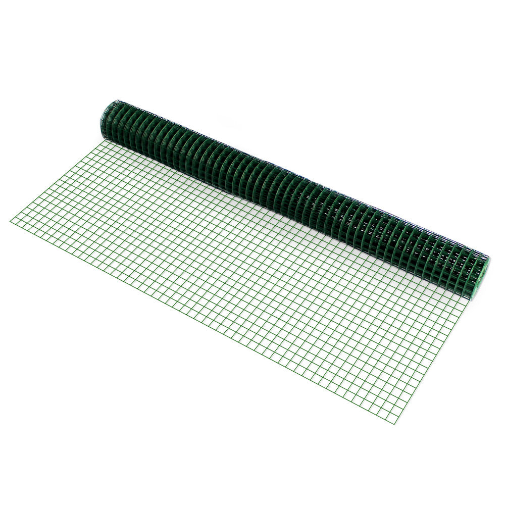 [pro.tec]® Trådhegn - trådnæt - 1x5m - forzinket stål - PVC-belagt - grøn - vælg variant