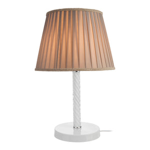 Kilbride bordlampe E27 metal glas tekstil i forskellige farver [lux.pro]