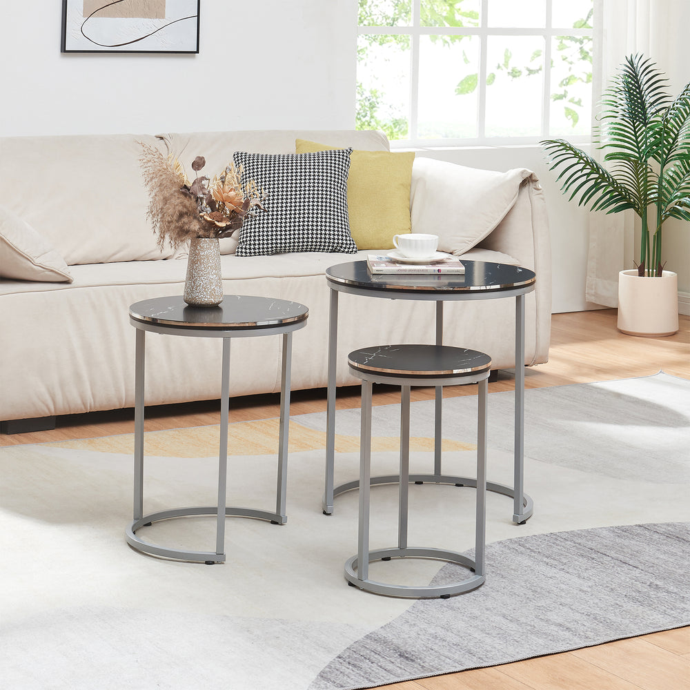 Sætbord Bornholm i 3 dele i forskellige farver [en.casa] - premiumXL