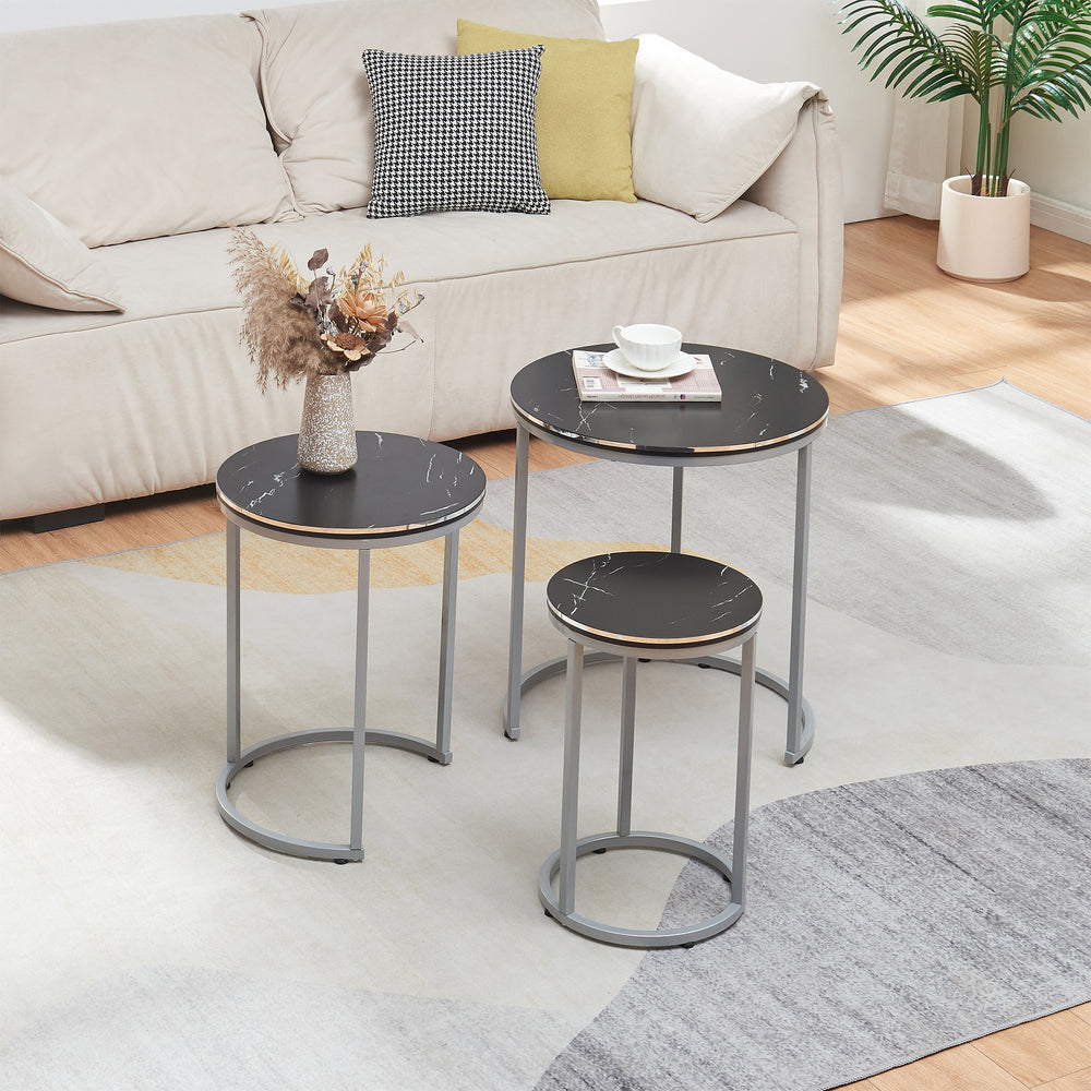 Sætbord Bornholm i 3 dele i forskellige farver [en.casa] - premiumXL