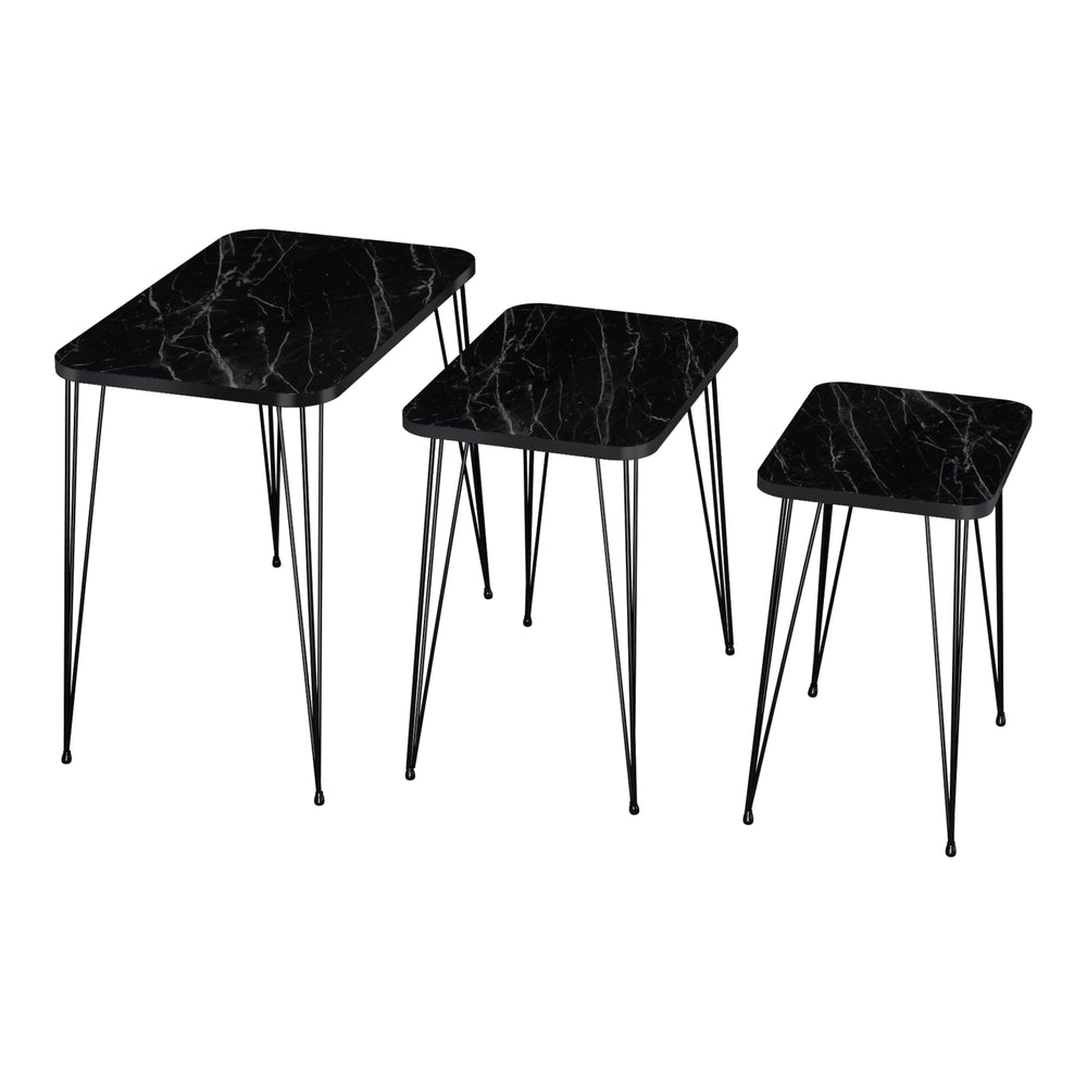 Sætbord Rudkøbing 3-delt sæt i forskellige farver [en.casa] - premiumXL