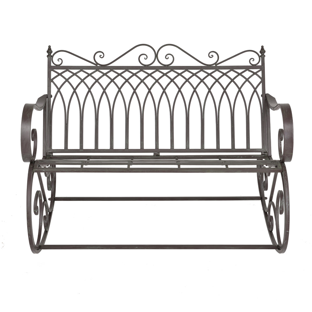 Gyngesofa Greenough 85x113x95cm i landhusstil i forskellige farver en.casa - premiumXL