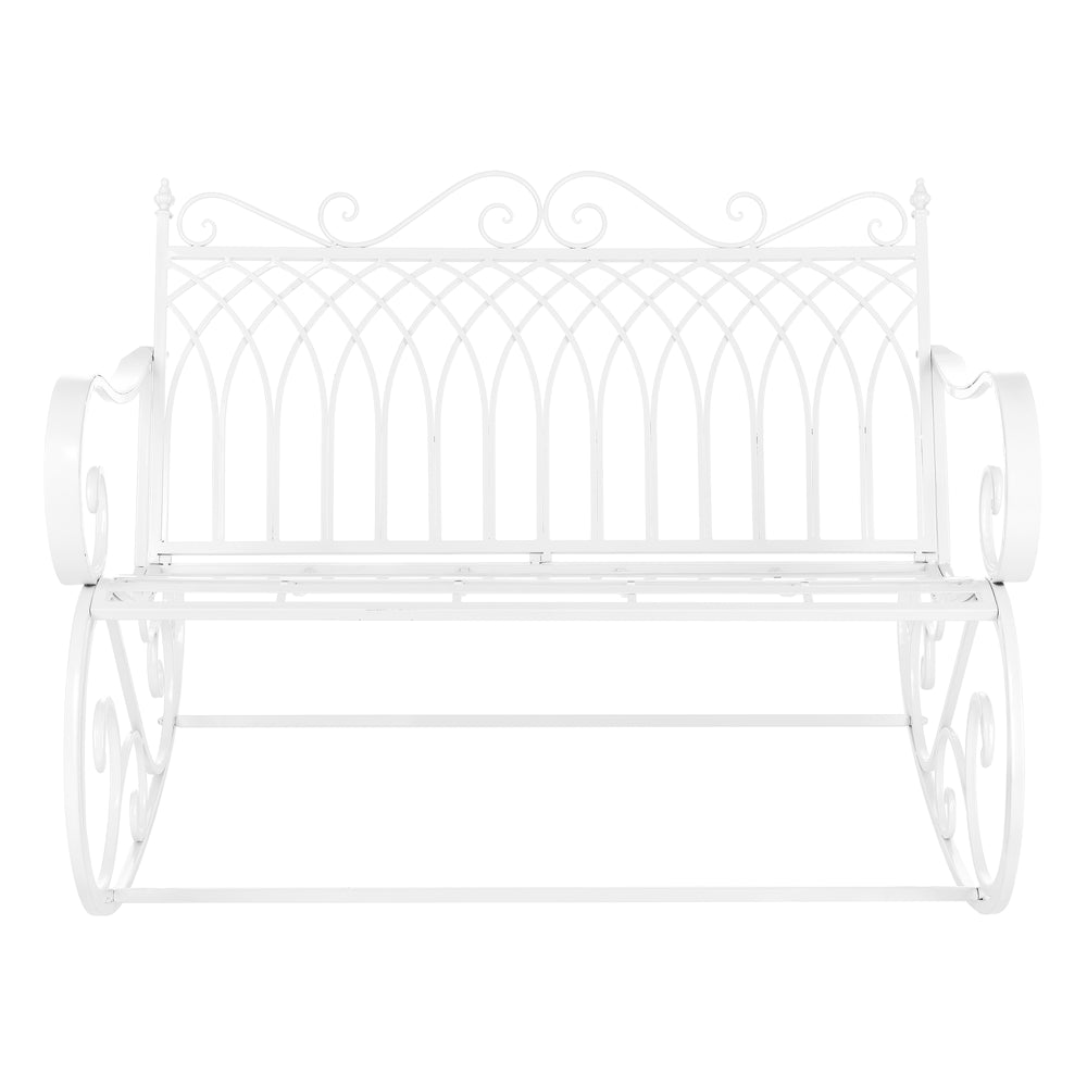 Gyngesofa Greenough 85x113x95cm i landhusstil i forskellige farver en.casa - premiumXL