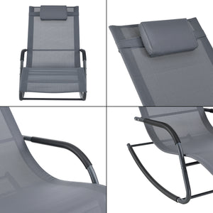 Solvogn Caracena 147x63x89cm Gyngestol i forskellige farver farver en.casa