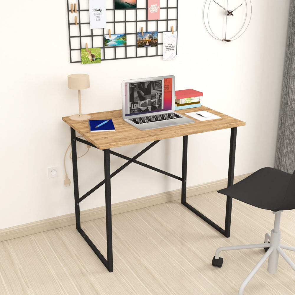 Skrivebord Tjeldsund 74x90x60 cm i forskellige farver [en.casa] - premiumXL