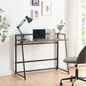 Klapbord Ringerike 104,5x53x85,5cm sort/valnød [en.casa].