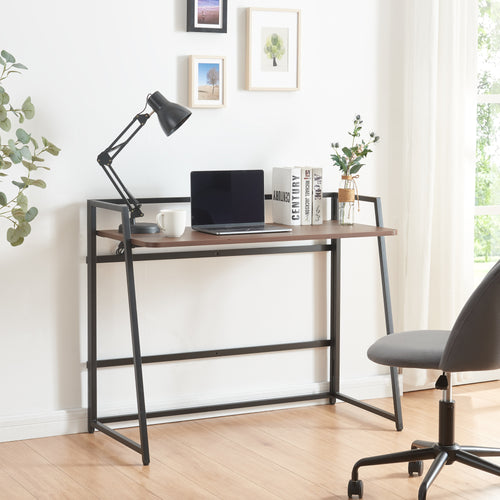 Klapbord Ringerike 104,5x53x85,5cm sort/valnød [en.casa].