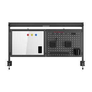 Virvik clamp-on desk organiser 117x73 cm stål [en.casa]
