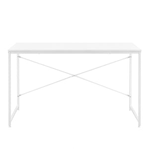 [en.casa]® Skrivebord Königstein - 120x60x72cm - understel af metal - i forskellige farver