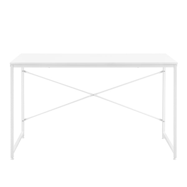 [en.casa]® Skrivebord Königstein - 120x60x72cm - understel af metal - i forskellige farver