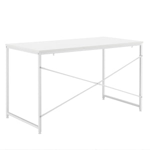 [en.casa]® Skrivebord Königstein - 120x60x72cm - understel af metal - i forskellige farver