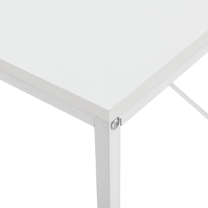 [en.casa]® Skrivebord Königstein - 120x60x72cm - understel af metal - i forskellige farver