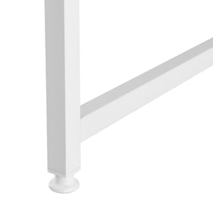 [en.casa]® Skrivebord Königstein - 120x60x72cm - understel af metal - i forskellige farver