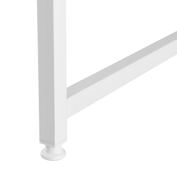 [en.casa]® Skrivebord Königstein - 120x60x72cm - understel af metal - i forskellige farver