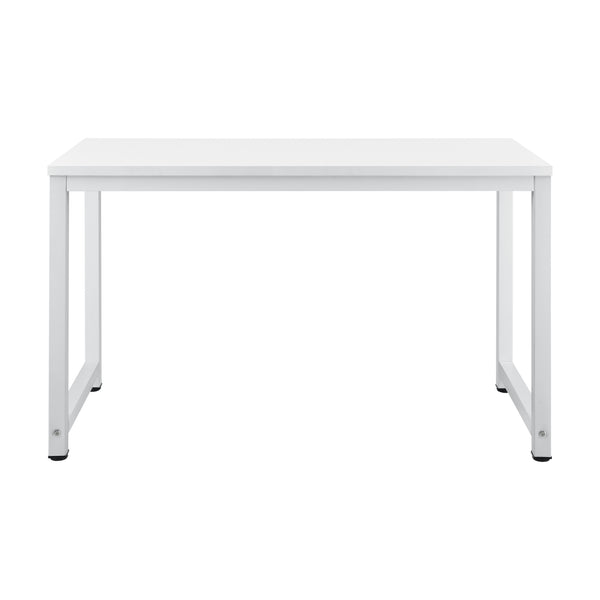 [en.casa]® Skrivebord Herning - 75x120x60cm - stål - melaminbelagt spånplade - justerbar højde