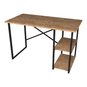Skrivebord Nittedal med hylde 120x60x75cm i forskellige farver [en.casa]