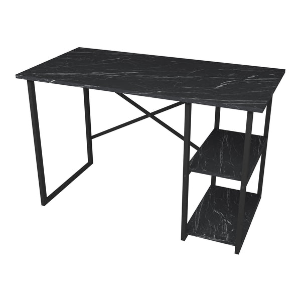 Skrivebord Nittedal med hylde 120x60x75cm i forskellige farver [en.casa]